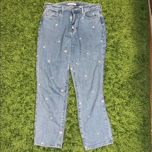 PacSun raining daisy high rise mom jeans